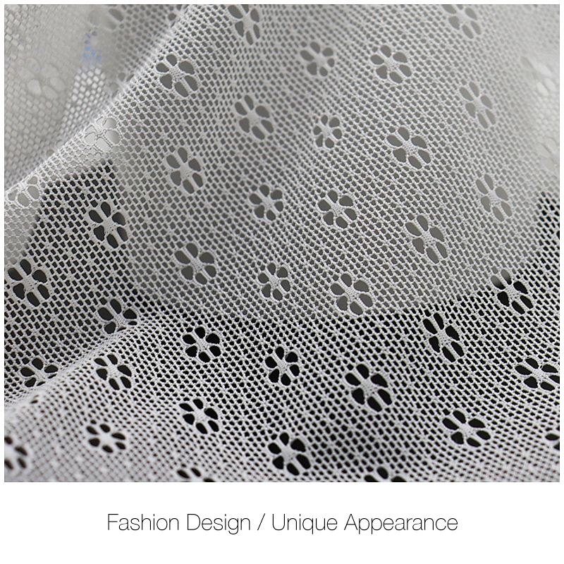4-way stretch nylon spandex jacquard mesh fabric for underwear